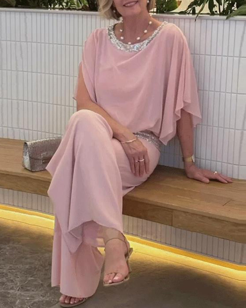 Conjunto elegante de duas peças