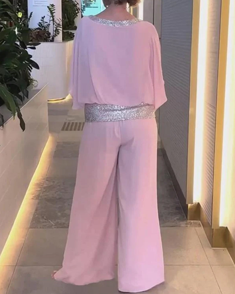 Conjunto elegante de duas peças